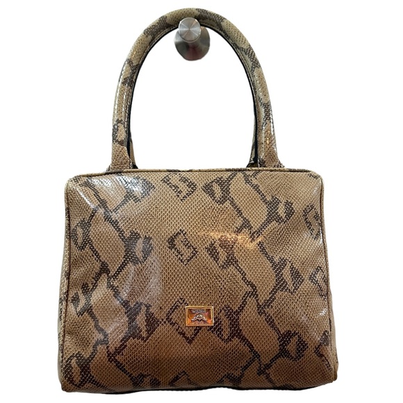 Moschino Handbags - Vintage Moschino Snakeskin Satchel